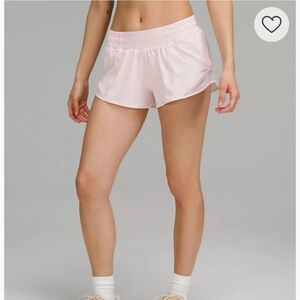 Lululemon Hotty Hot Low Rise Shorts Pink Strawberry Milkshake size 6